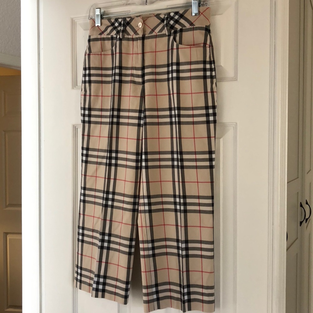 Women’s Burberry golf pants plaid size 4 US
